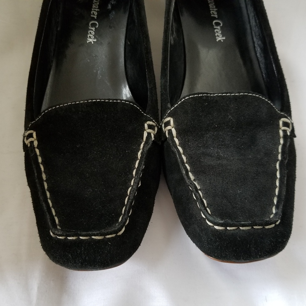 Coldwater Creek suede loafers Black size 8.5
